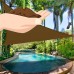 Clevr Premium UV 12'x12'x12' Triangle Sun Shade Canopy Sail for Outdoor Garden Patios, Playground Shade, Brown   